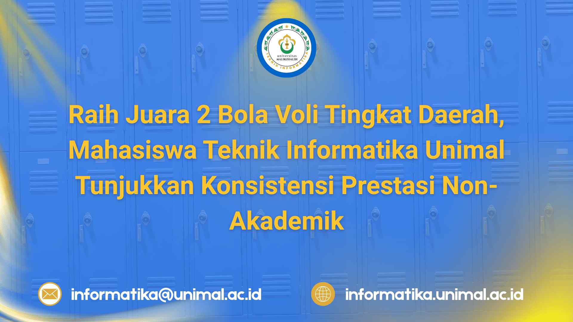 Raih Juara 2 Bola Voli Tingkat Daerah, Mahasiswa Teknik Informatika Unimal Tunjukkan Konsistensi Prestasi Non-Akademik