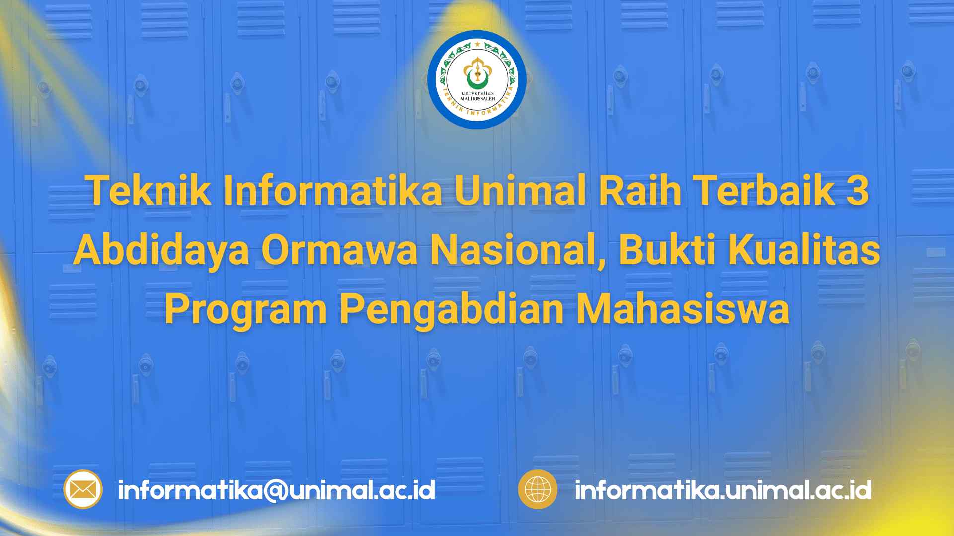 Teknik Informatika Unimal Raih Terbaik 3 Abdidaya Ormawa Nasional, Bukti Kualitas Program Pengabdian Mahasiswa