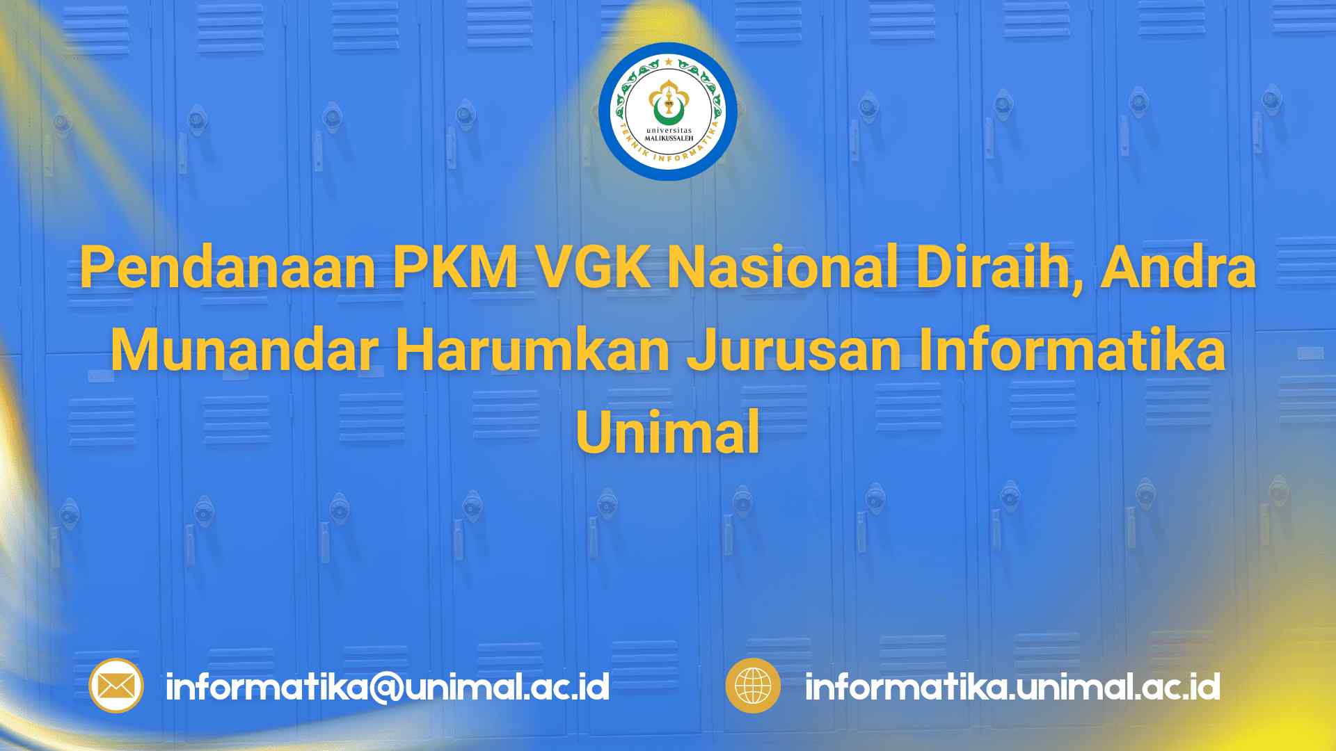 Pendanaan PKM VGK Nasional Diraih, Andra Munandar Harumkan Jurusan Informatika Unimal