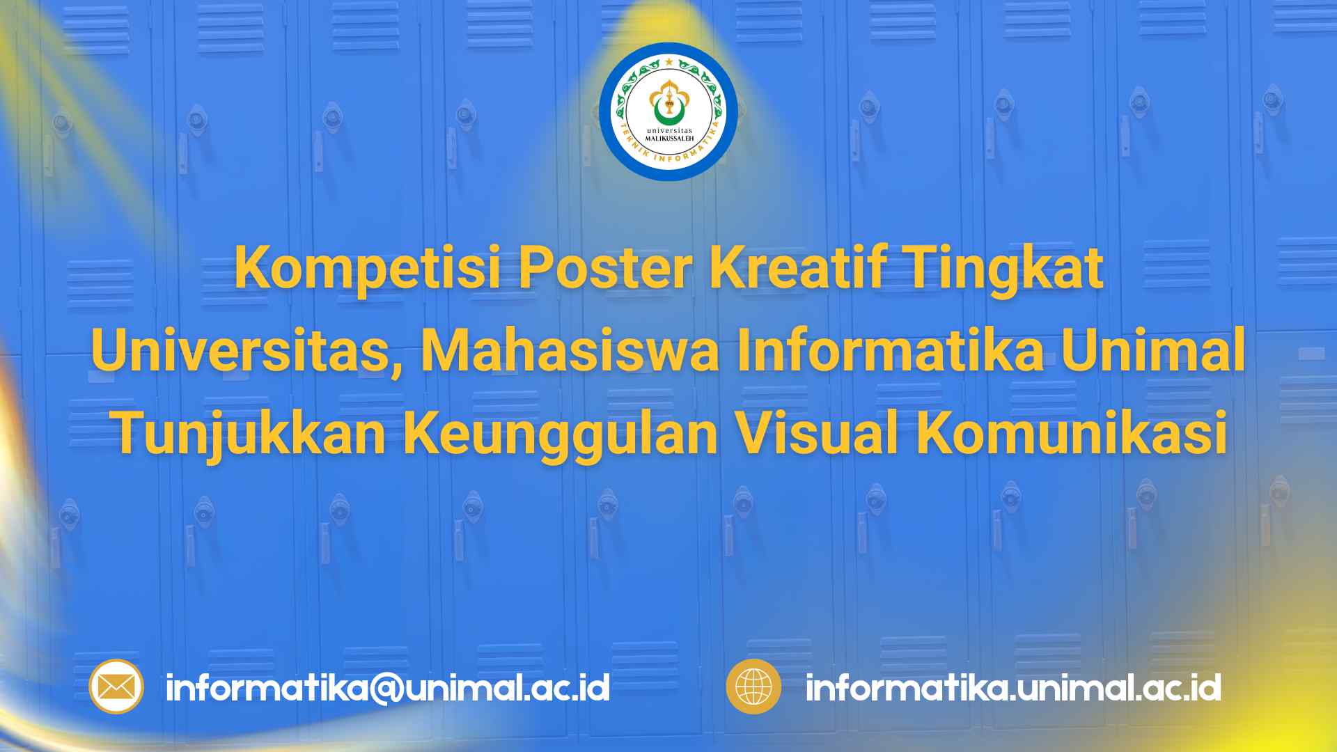 Kompetisi Poster Kreatif Tingkat Universitas, Mahasiswa Informatika Unimal Tunjukkan Keunggulan Visual Komunikasi