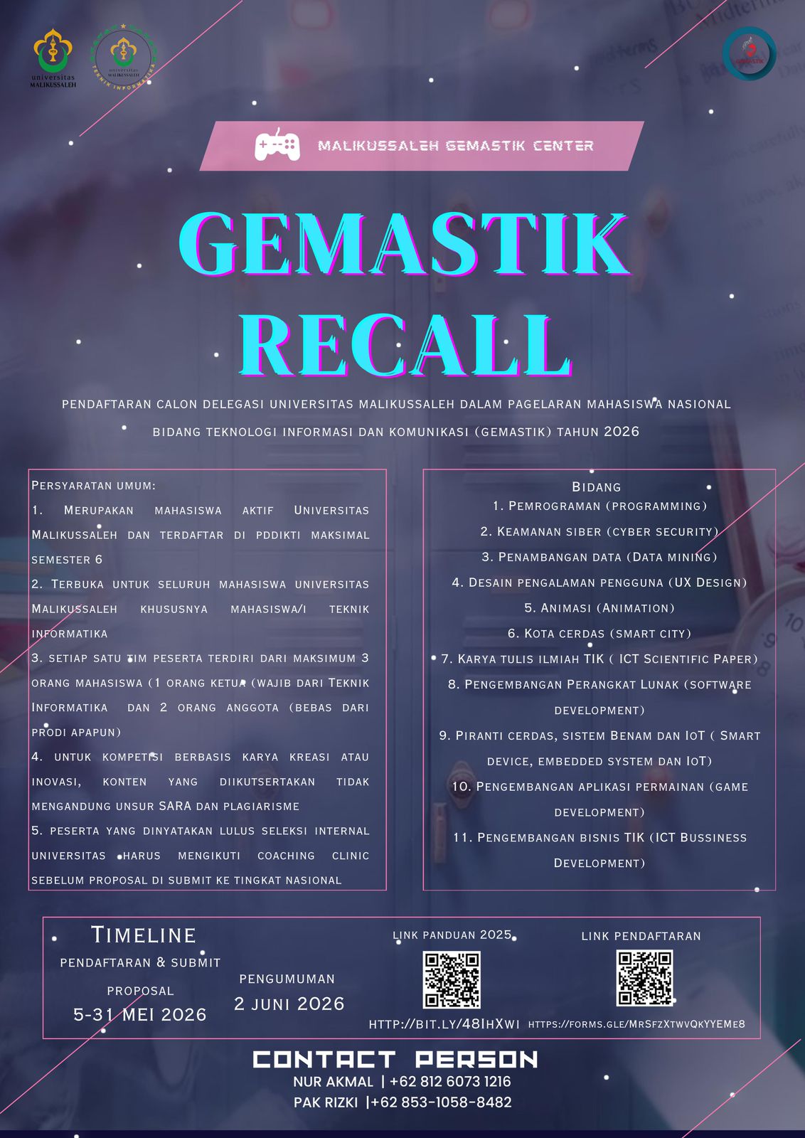 Open Recruitment GEMASTIK 2026: Kesempatan Emas Mahasiswa Tunjukkan Inovasi di Bidang Teknologi