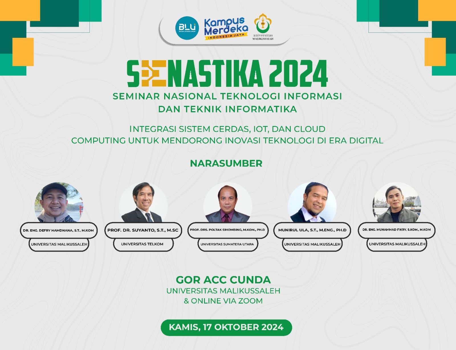 Jurusan Informatika Universitas Malikussaleh Akan Selenggarakan SENASTIKA 2024