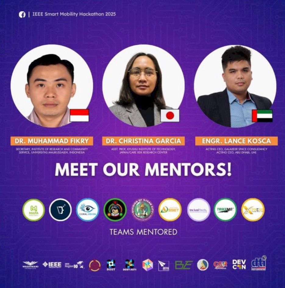 Dosen Teknik Informatika Unimal Wakili Indonesia pada IEEE Smart Mobility Hackathon 2025 di Filipina