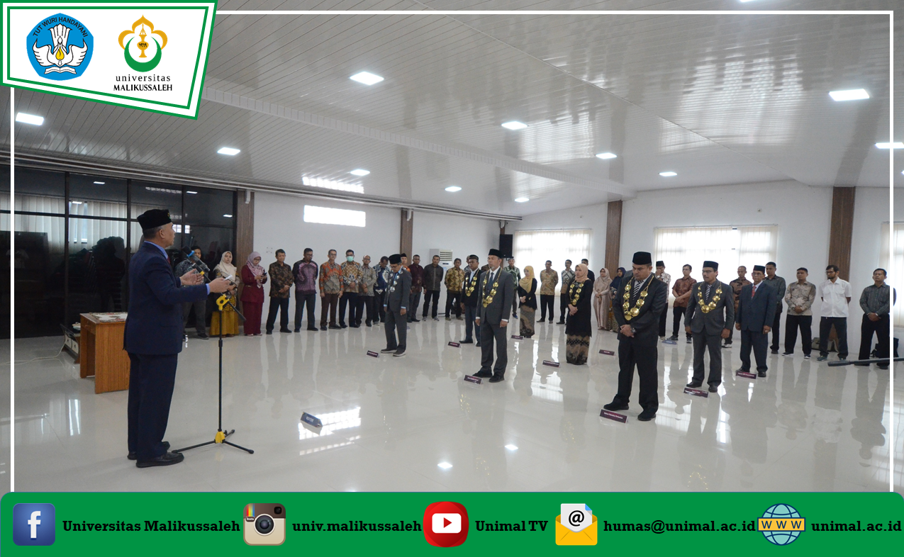 Rektor Unimal Lantik Sembilan Pejabat Baru, Tekankan Kinerja, Disiplin, dan Evaluasi Berkala